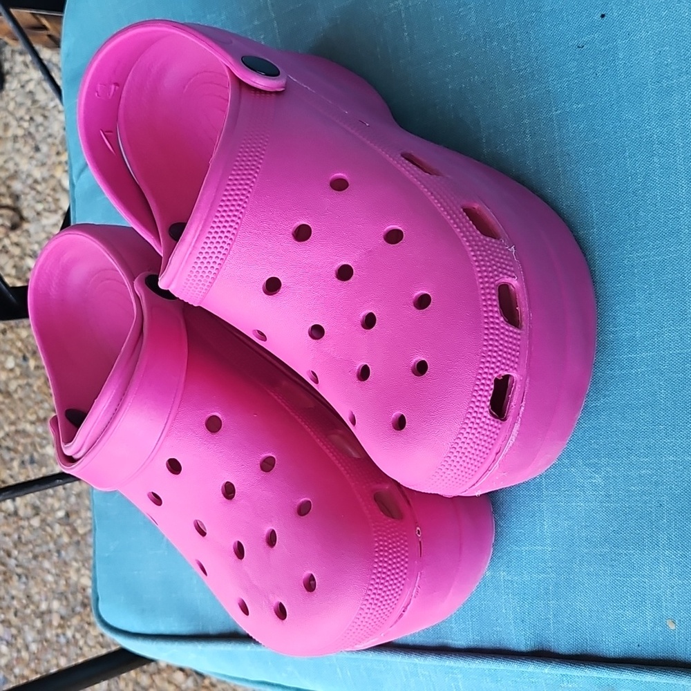 Cape Robbin Bright Pink Platform Clogs